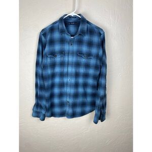 Lucky Brand‎ Flannel Shirt blue men's M